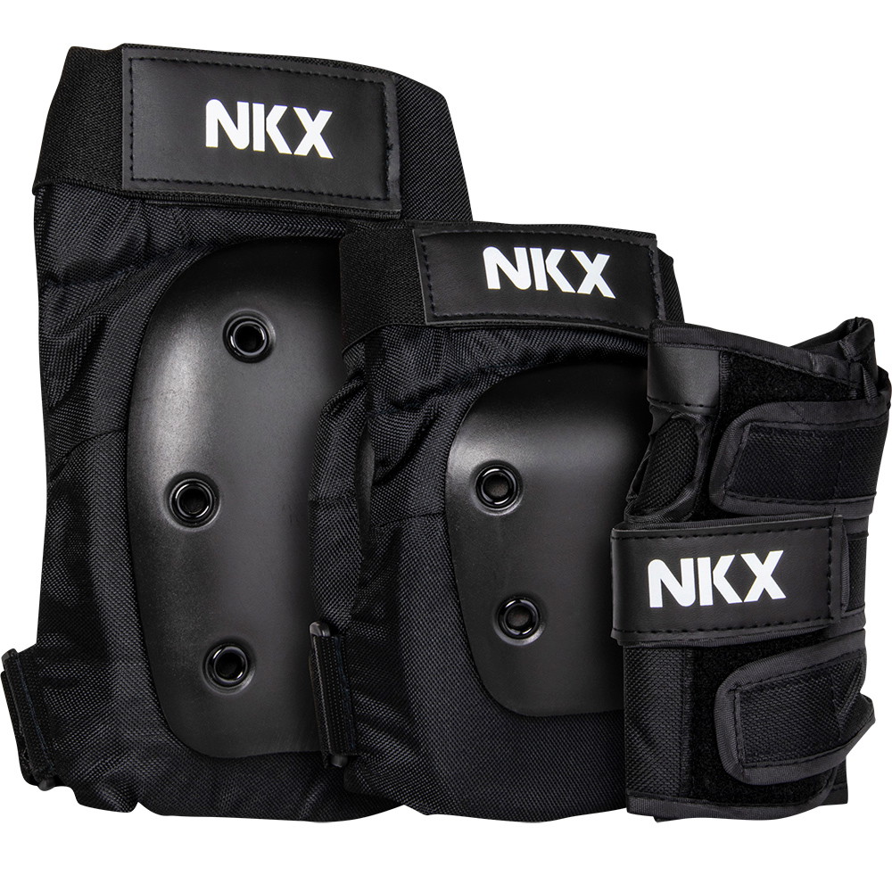 NKX 3-Pack Pro Ensemble de Protecteurs - Genouillères, Coudières et Protections pour les poignets