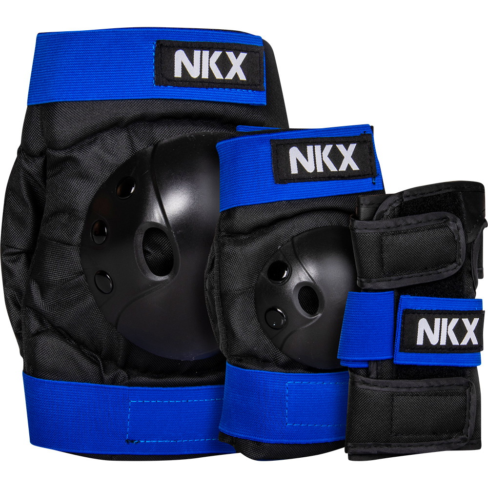 NKX 3-Pack Pro Ensemble de Protecteurs pour Enfants - Genouillères, Coudières et Protections pour les poignets