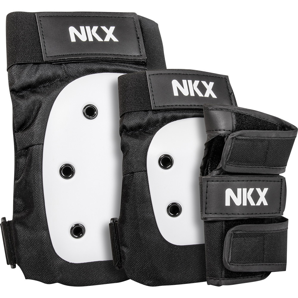 NKX 3-Pack Pro Ensemble de Protecteurs - Genouillères, Coudières et Protections pour les poignets