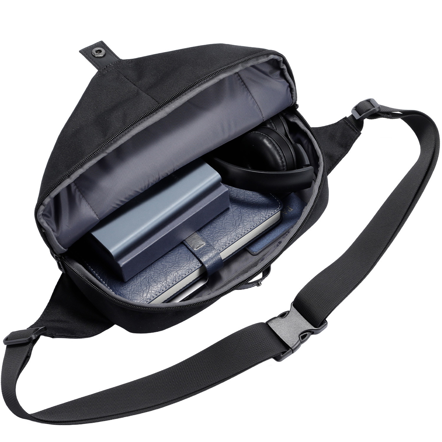 Annox Ecosmart Sling Bag – Sac résistant à l’eau en matériau recyclé pour Trottinettes, skateboard et patins à roulettes