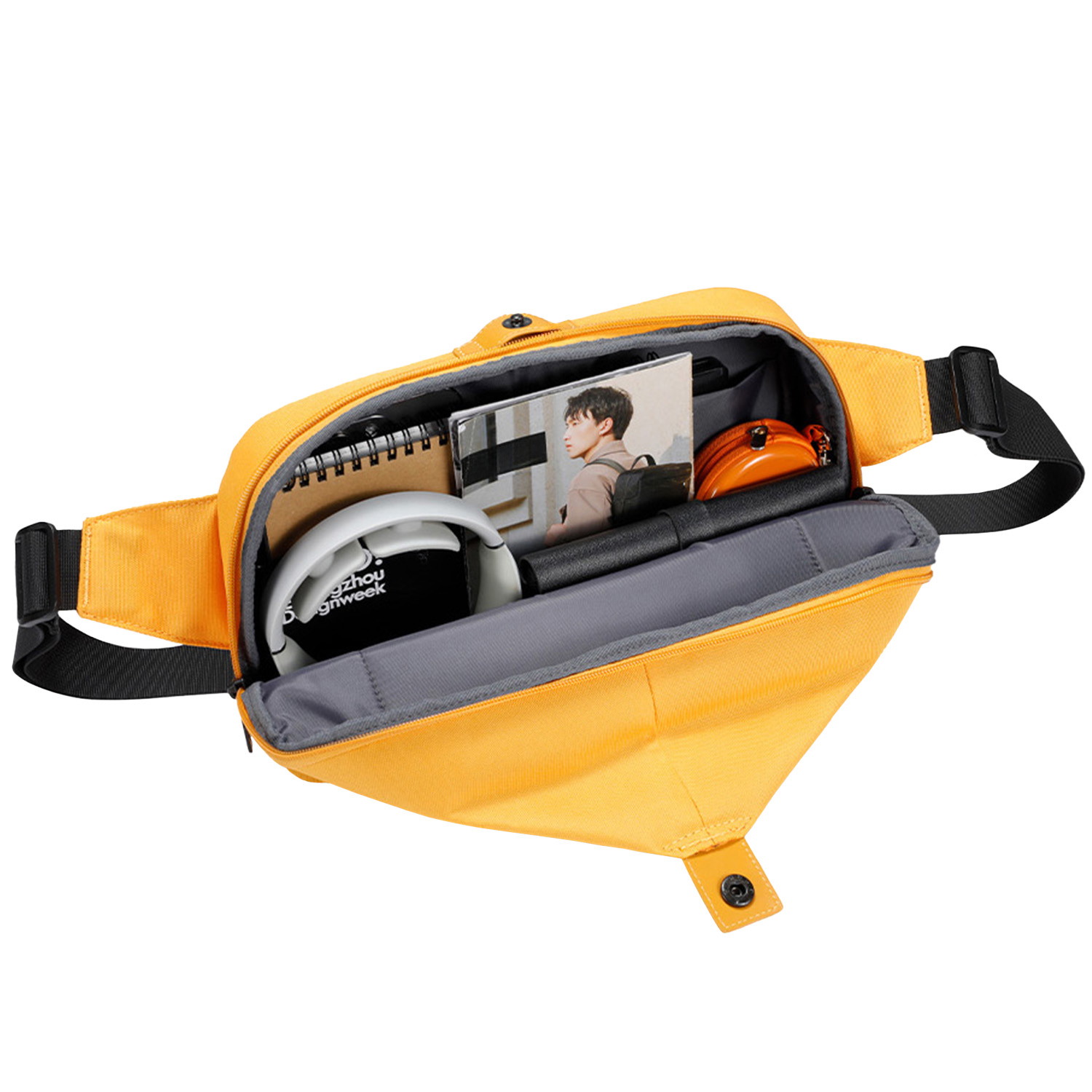 Annox Ecosmart Sling Bag – Sac résistant à l’eau en matériau recyclé pour Trottinettes, skateboard et patins à roulettes