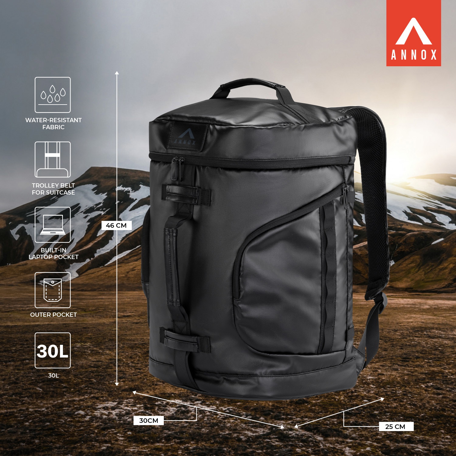 Sac à Dos Duffel Annox Explore – Prêt pour l’Aventure et la Vie Quotidienne
