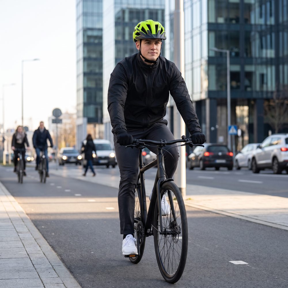 NKX City LED Casque de vélo avec lumière intégrée