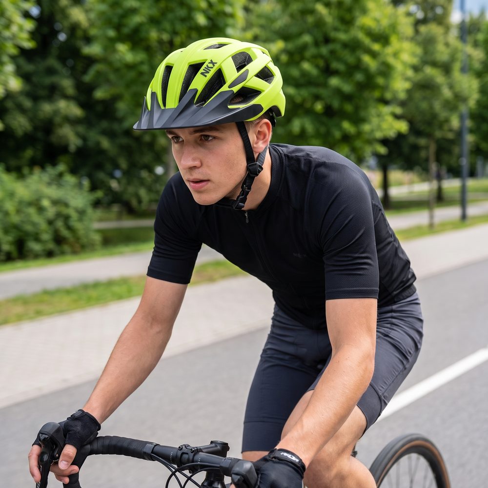 NKX City LED Casque de vélo avec lumière intégrée