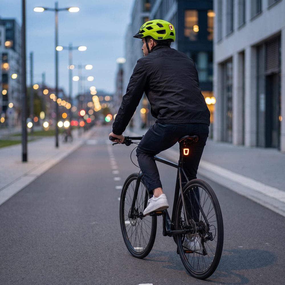 NKX City LED Casque de vélo avec lumière intégrée