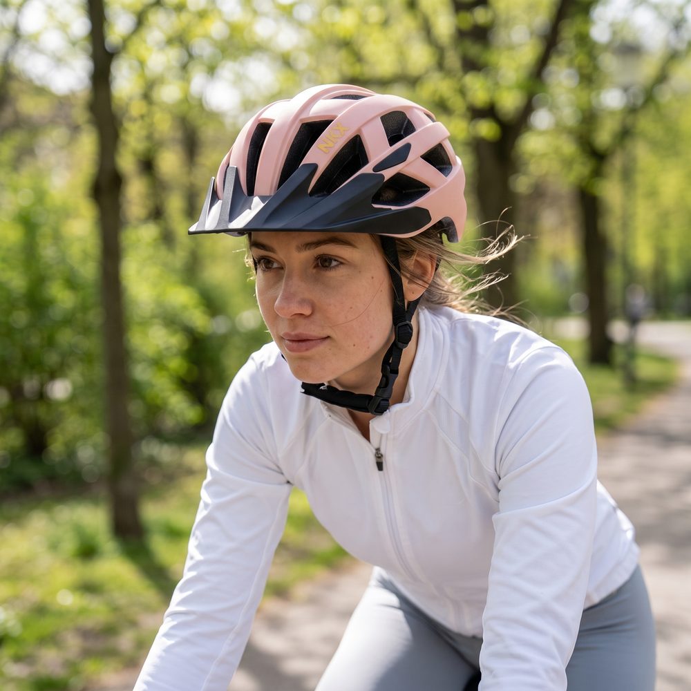 NKX City LED Casque de vélo avec lumière intégrée