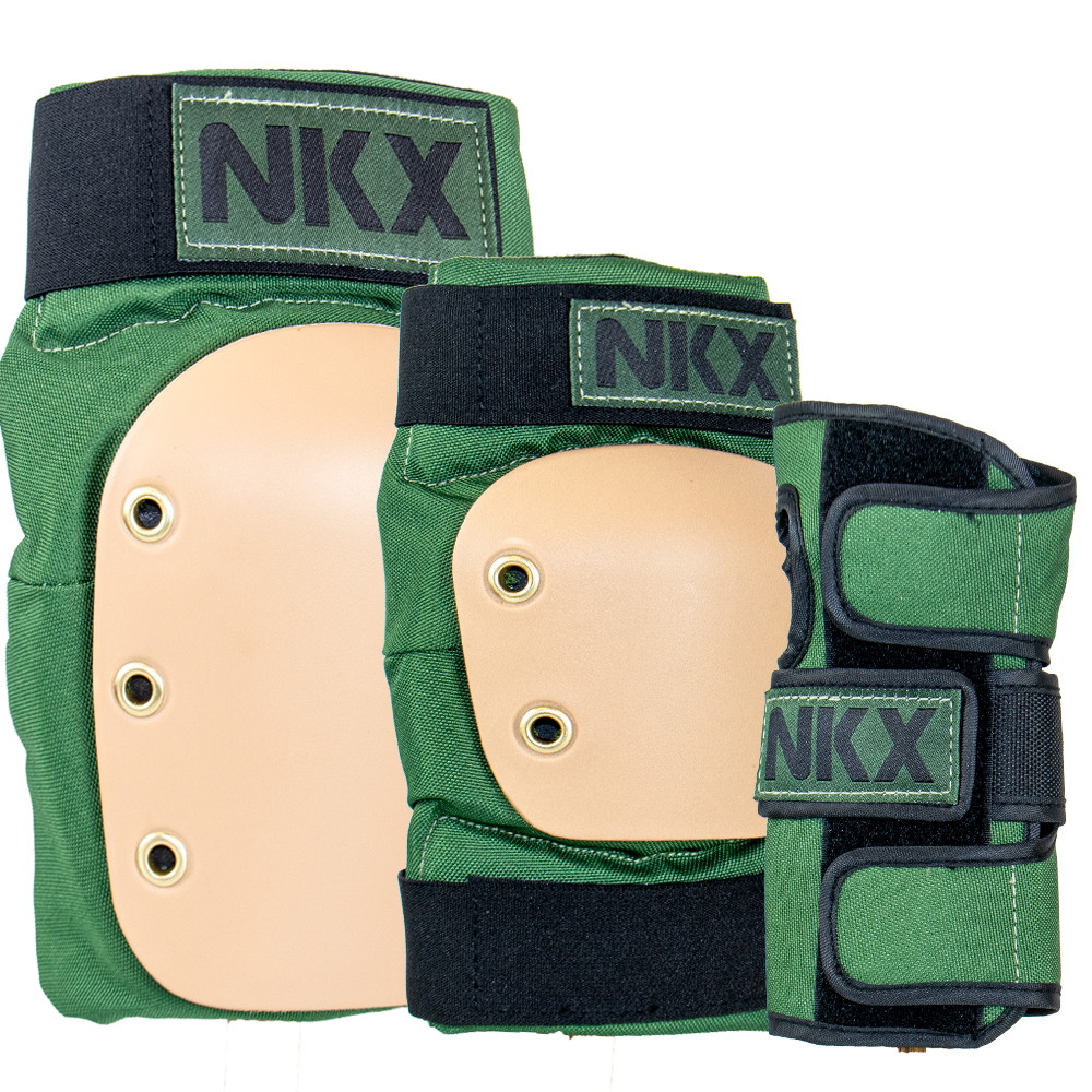 NKX 3-Pack Pro Ensemble de Protecteurs - Genouillères, Coudières et Protections pour les poignets