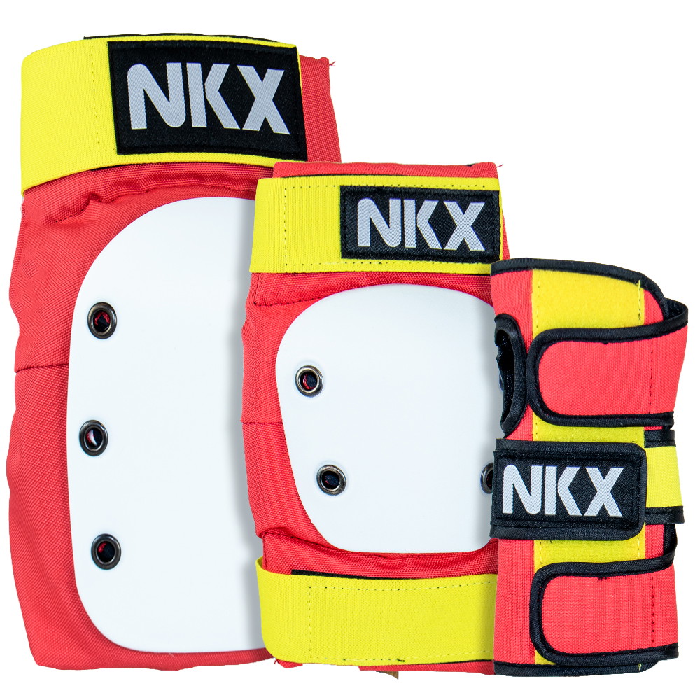 NKX 3-Pack Pro Ensemble de Protecteurs - Genouillères, Coudières et Protections pour les poignets
