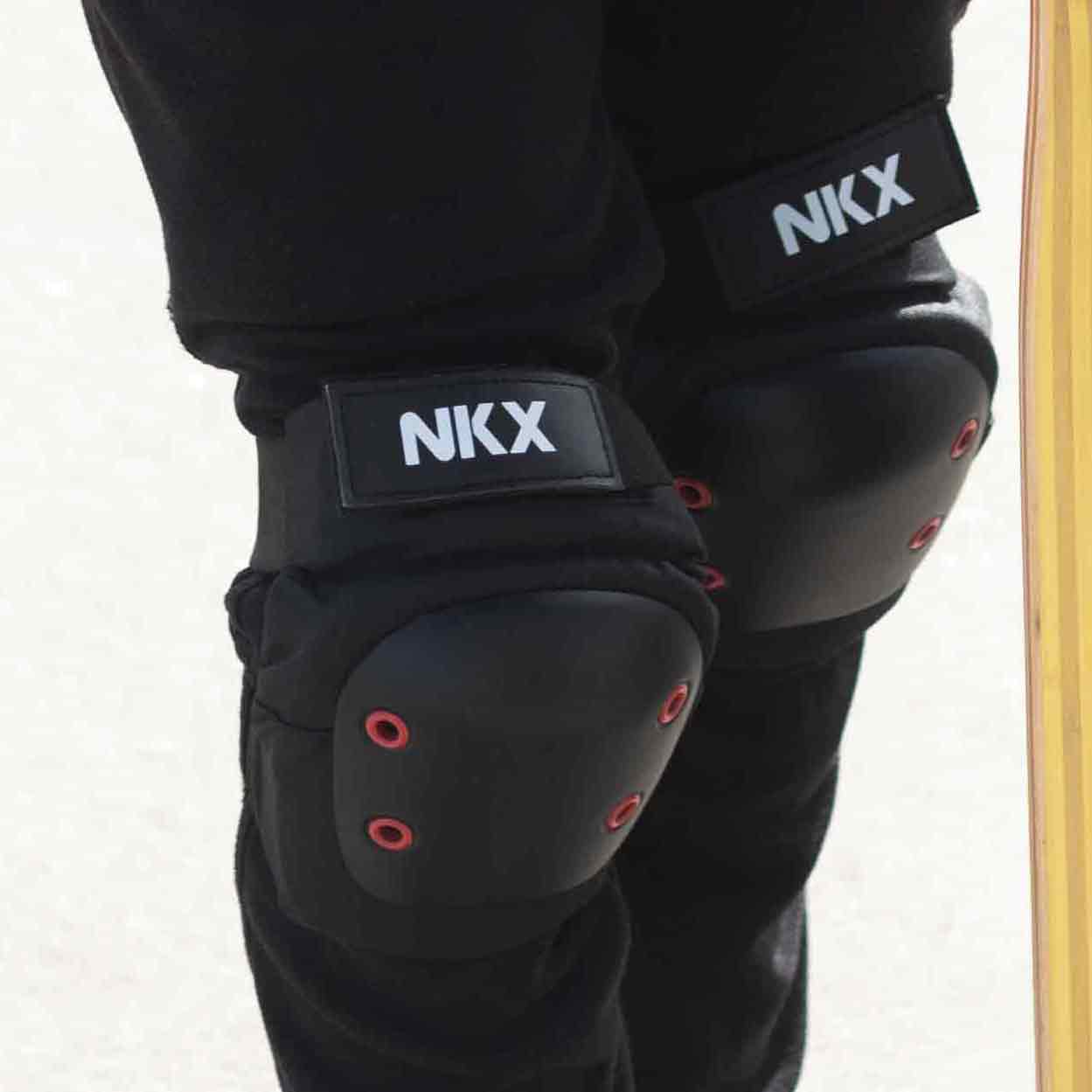 NKX 3-Pack Pro Ensemble de Protecteurs - Genouillères, Coudières et Protections pour les poignets