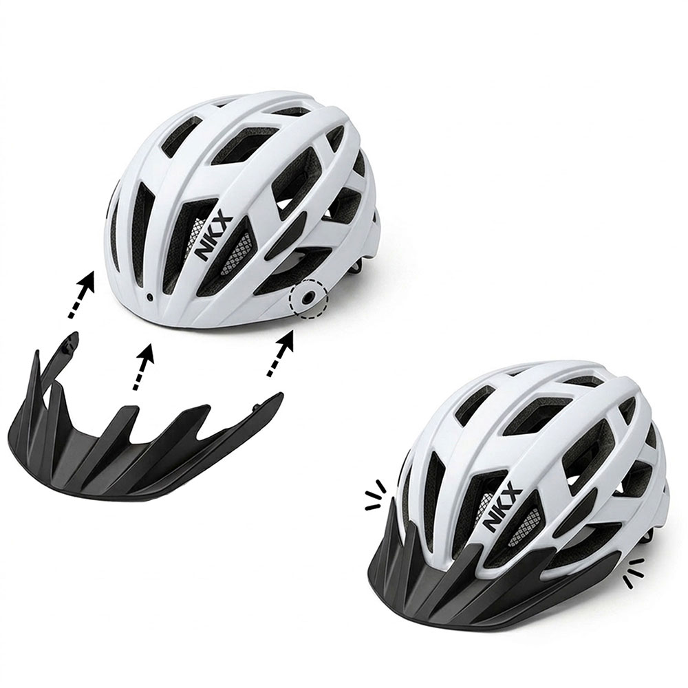 NKX City LED Casque de vélo avec lumière intégrée