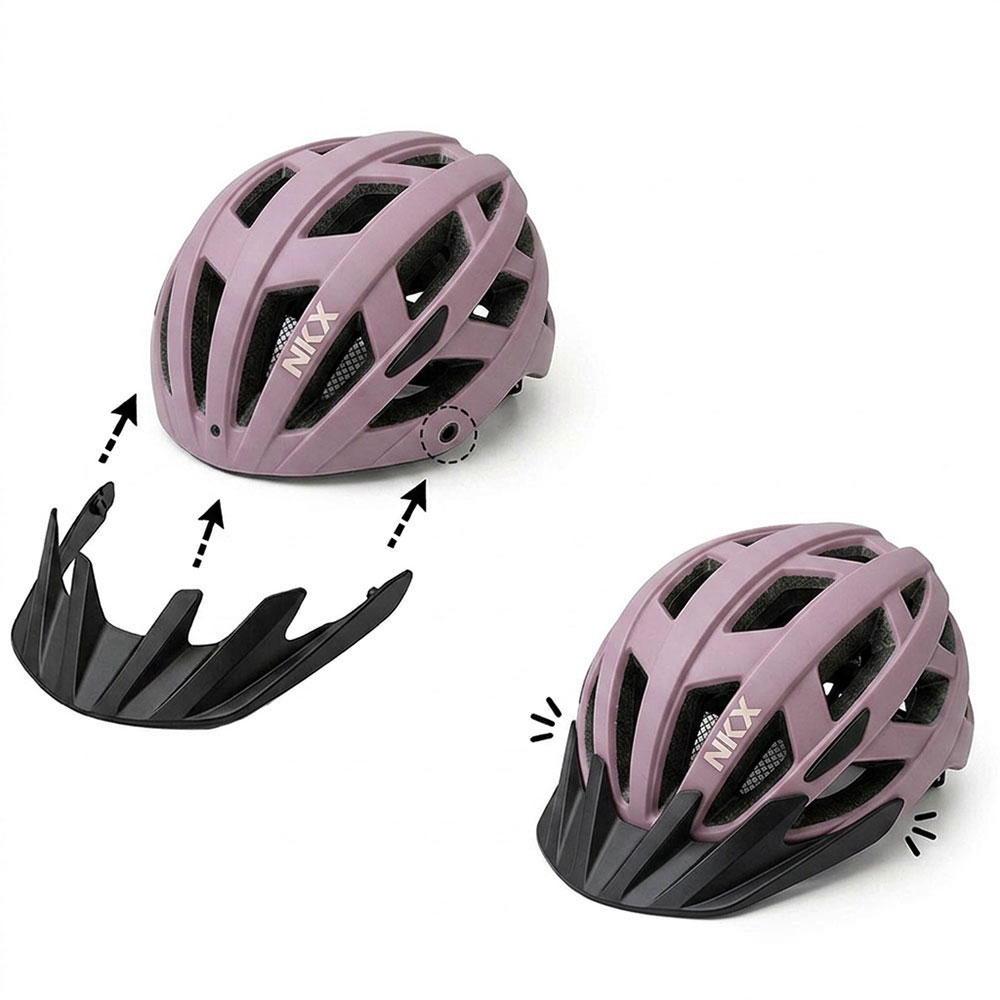 NKX City LED Casque de vélo avec lumière intégrée