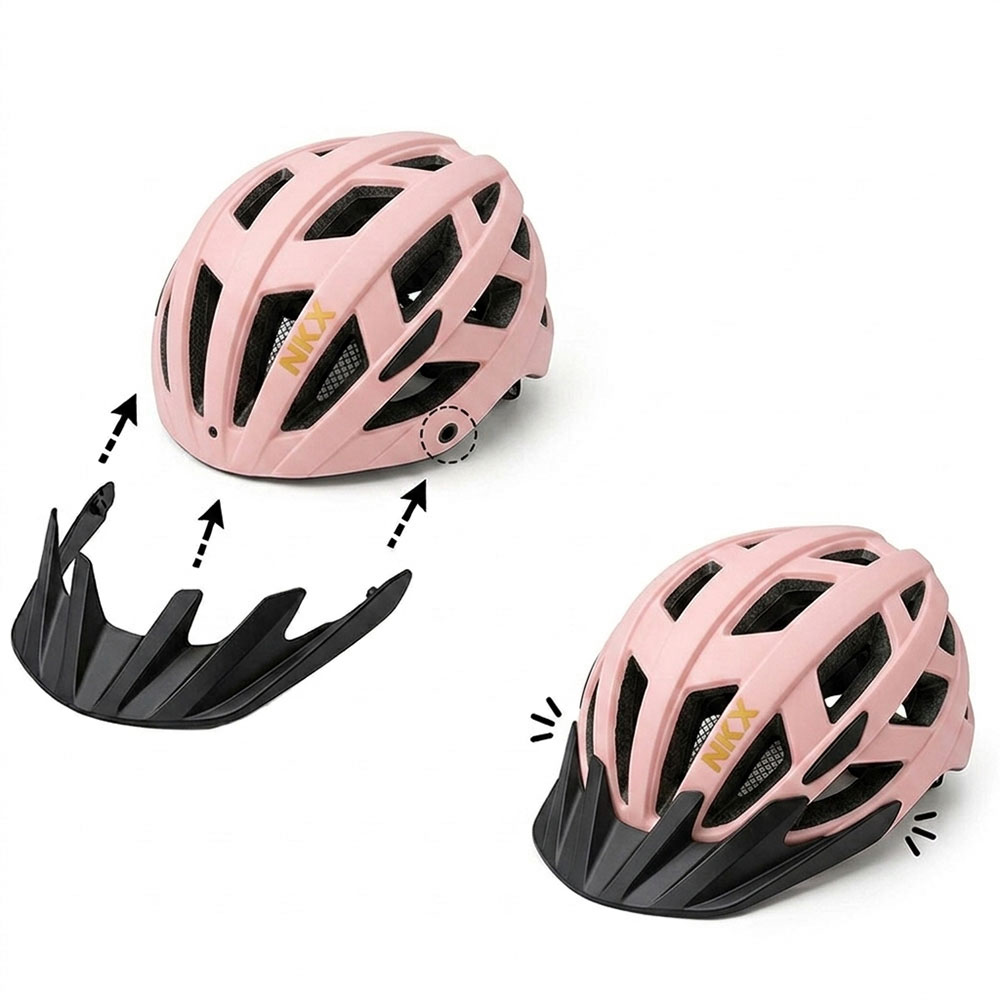 NKX City LED Casque de vélo avec lumière intégrée