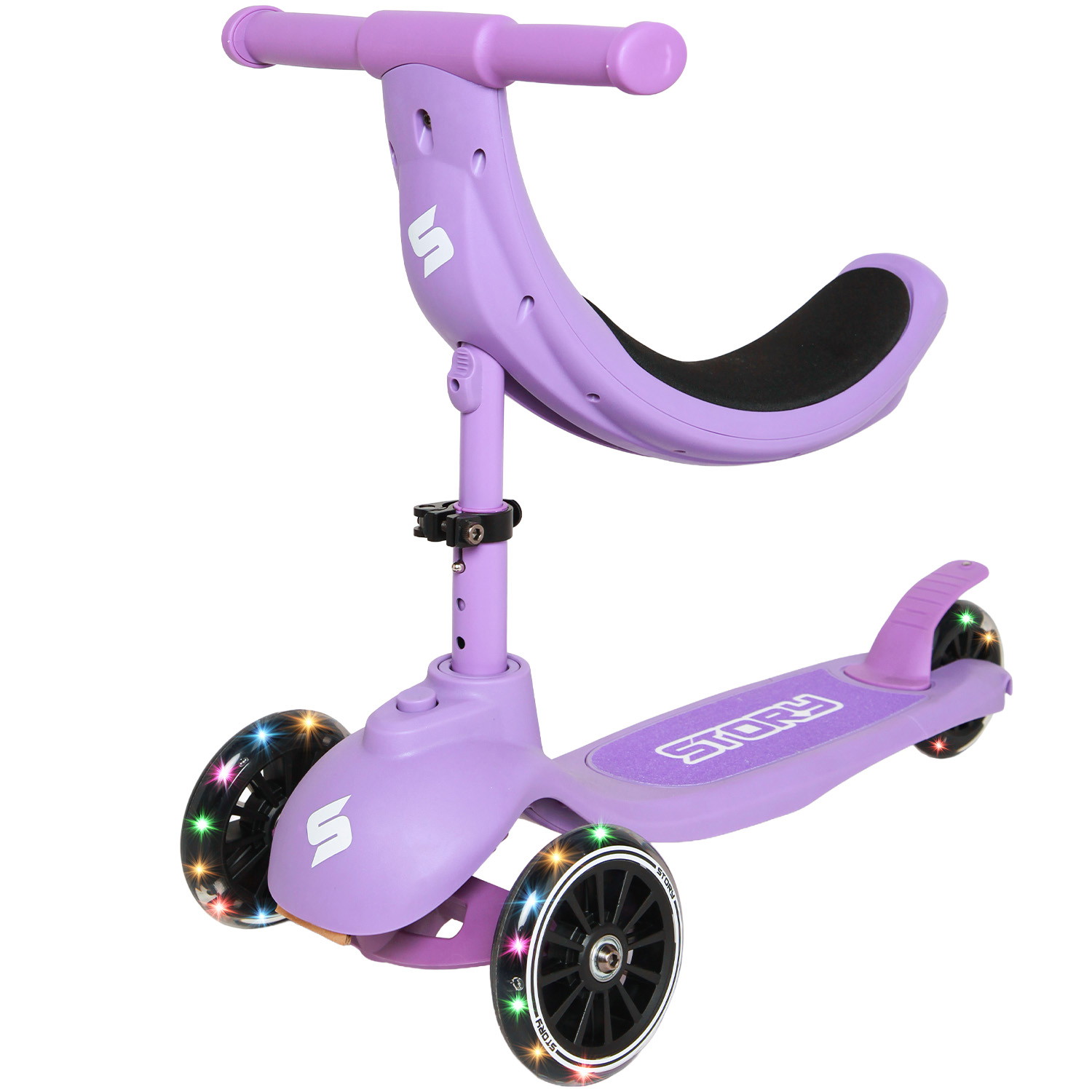 Story 4IN1 LED Trottinette Enfant à 3 Roues