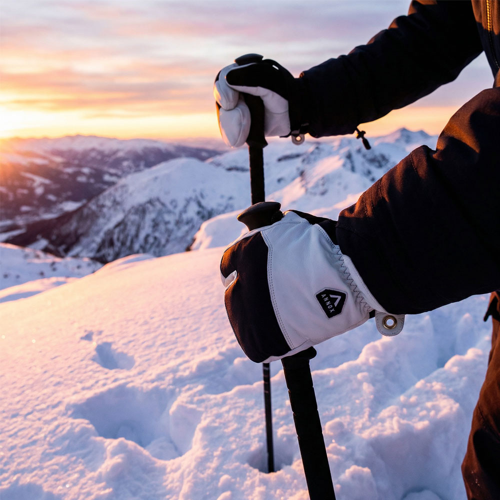 Annox Alpine Gants de ski en cuir