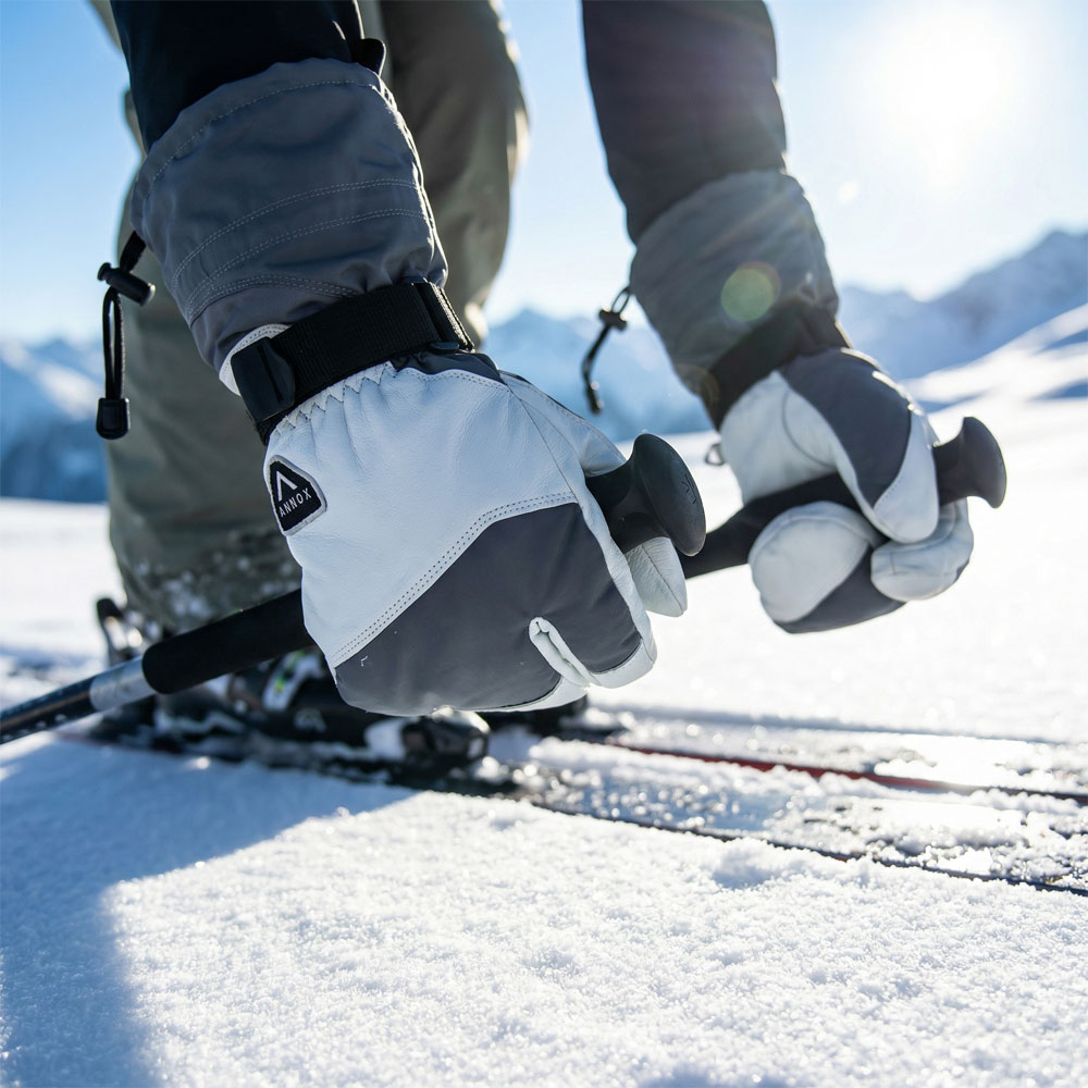 Annox Alpine Gants de ski en cuir
