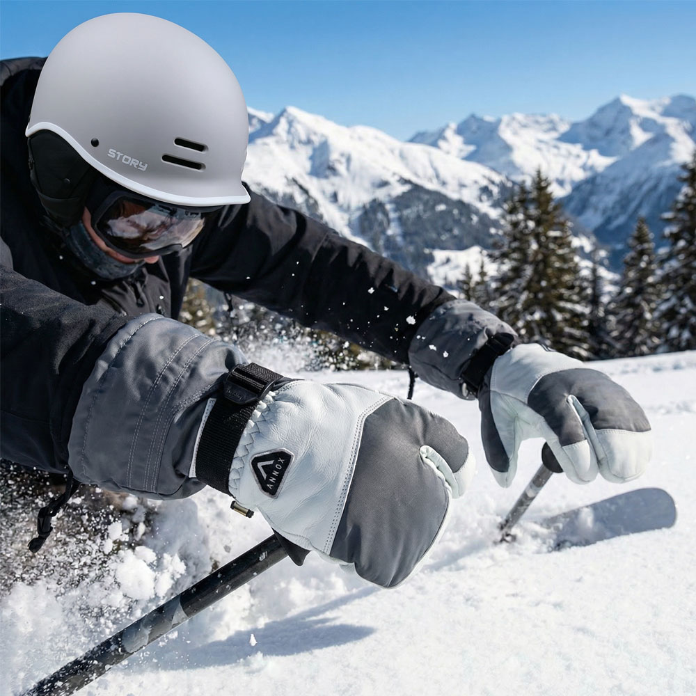 Annox Alpine Gants de ski en cuir