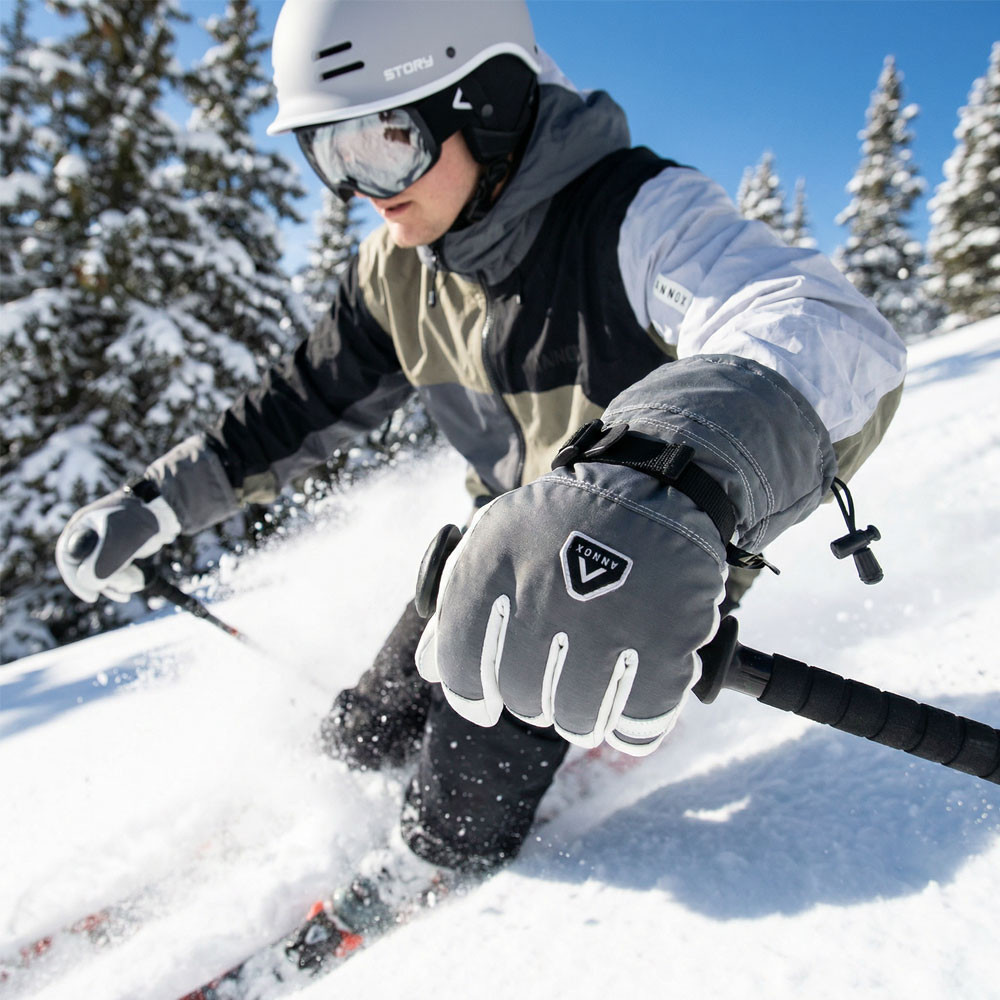 Annox Alpine Gants de ski en cuir