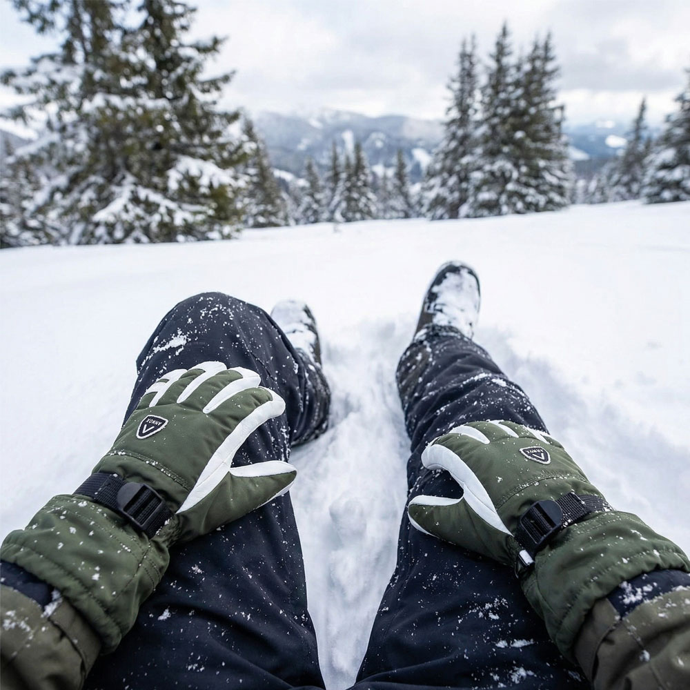 Annox Alpine Gants de ski en cuir