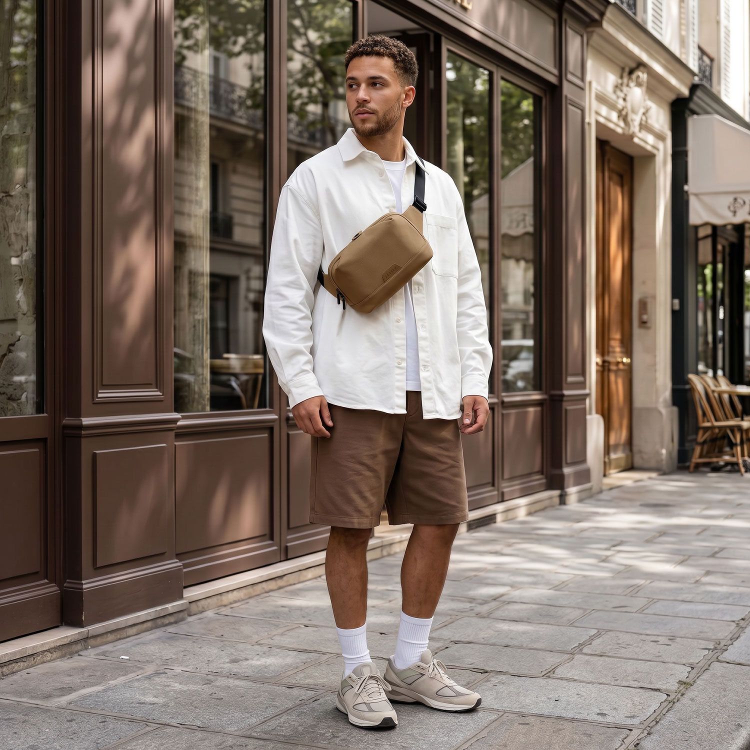 Annox Ecosmart Sling Bag – Sac résistant à l’eau en matériau recyclé pour Trottinettes, skateboard et patins à roulettes