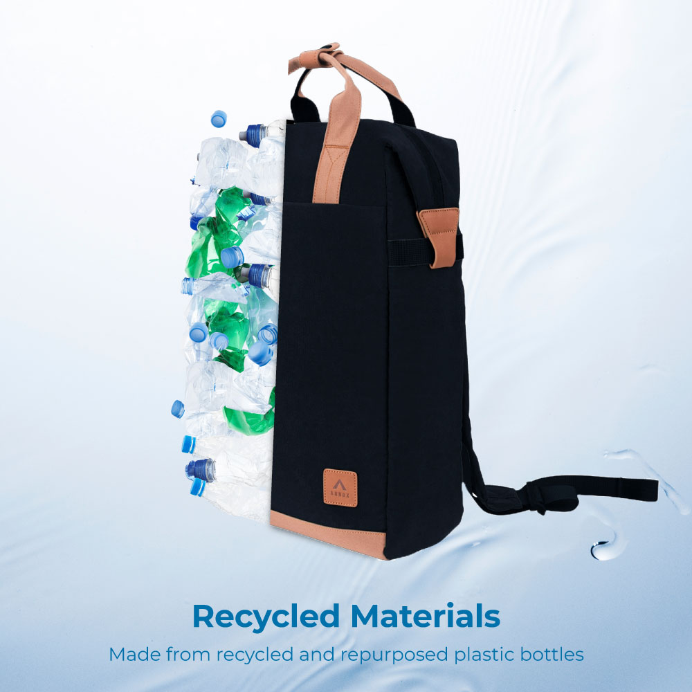 Annox Follow Your Passion Sac à dos – Sac à dos déperlant en matériau recyclé