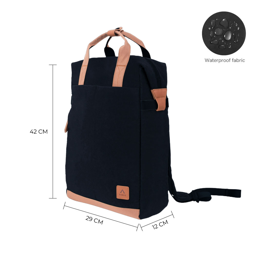 Annox Follow Your Passion Sac à dos – Sac à dos déperlant en matériau recyclé