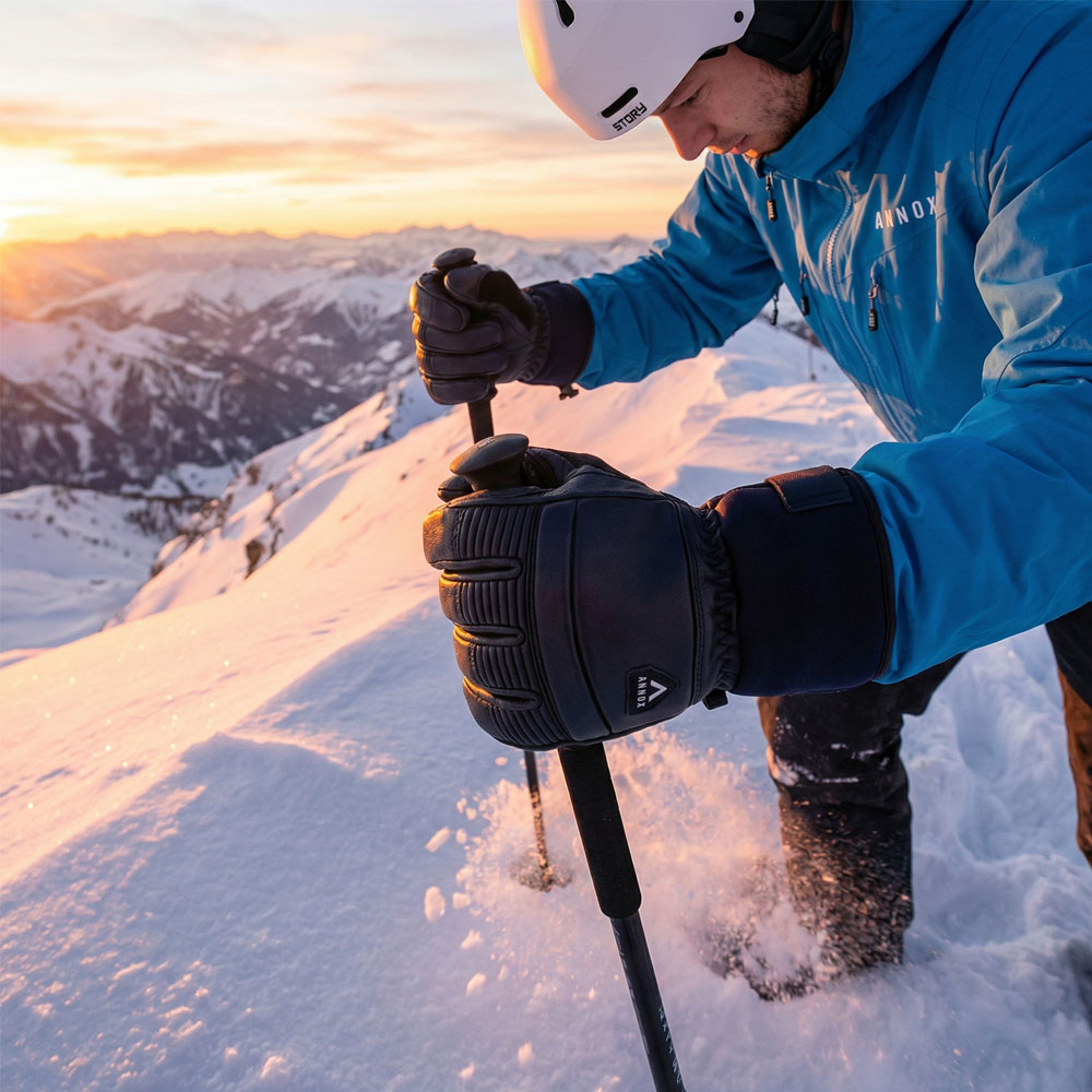Annox Infinity Gants de ski en cuir