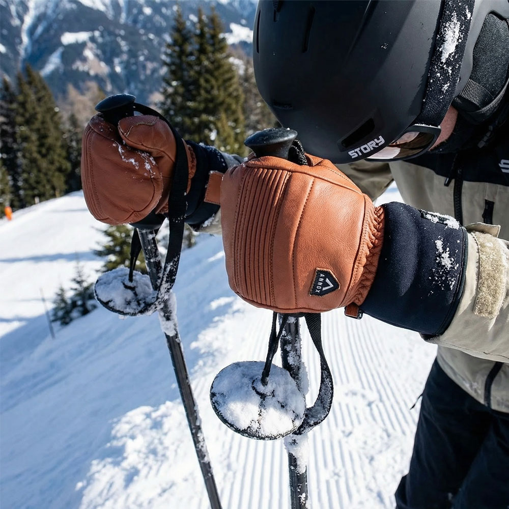 Annox Infinity Gants de ski en cuir