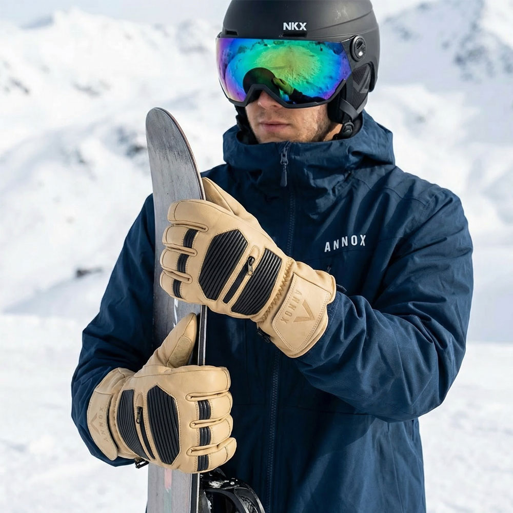 Annox Infinity Gants de ski en cuir
