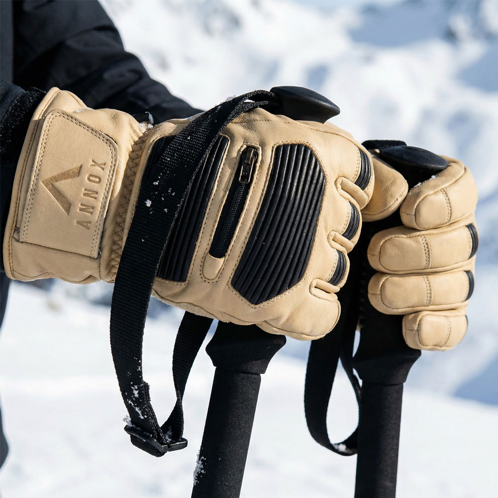 Annox Infinity Gants de ski en cuir