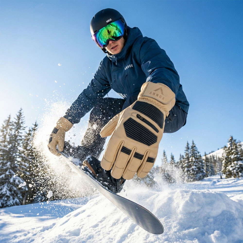 Annox Infinity Gants de ski en cuir