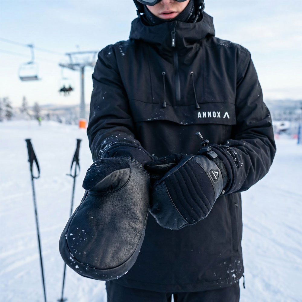 Annox Session Gants de ski en cuir