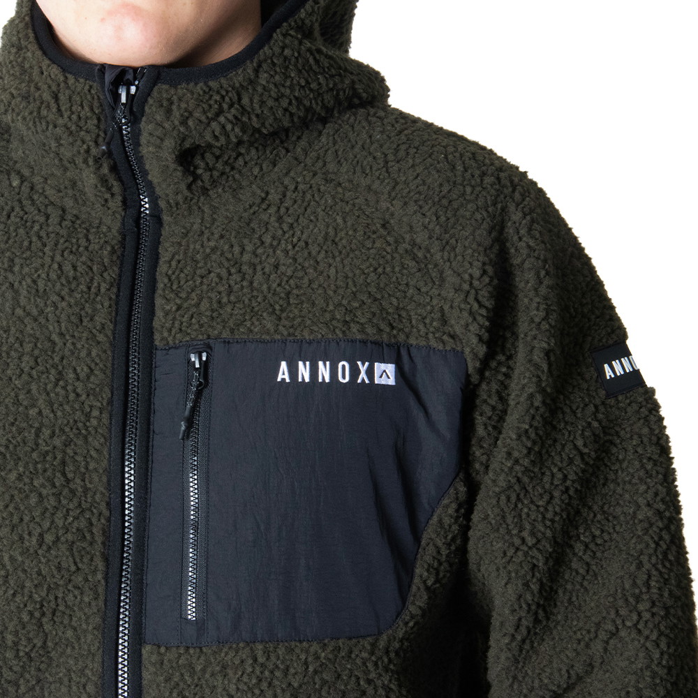 Annox Summit Hoodie  Sherpa Veste Polaire