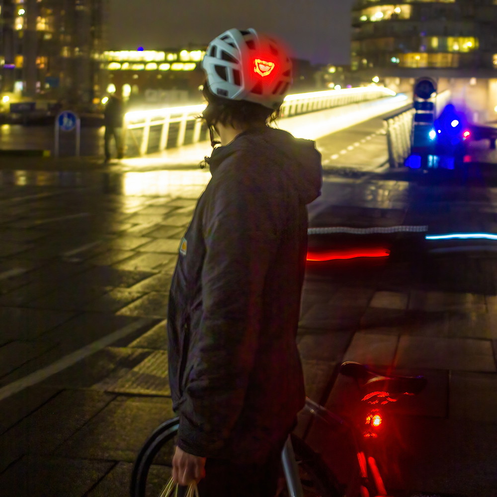 NKX City LED Casque de vélo avec lumière intégrée