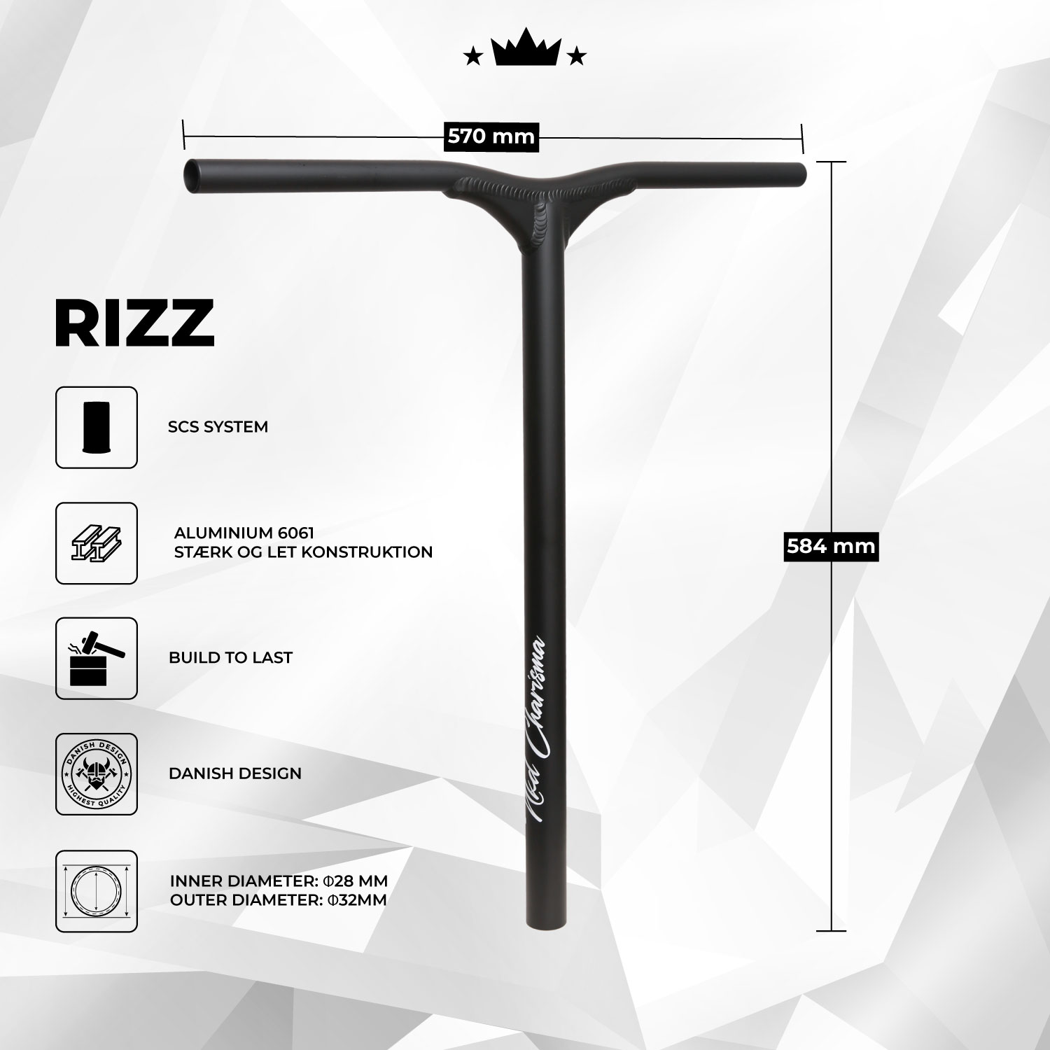 NKD RIZZ Trottinettes Freestyle Bar