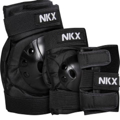 NKX 3-Pack Pro Ensemble de Protecteurs pour Enfants - Genouillères, Coudières et Protections pour les poignets