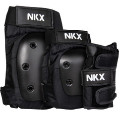 NKX 3-Pack Pro Ensemble de Protecteurs - Genouillères, Coudières et Protections pour les poignets