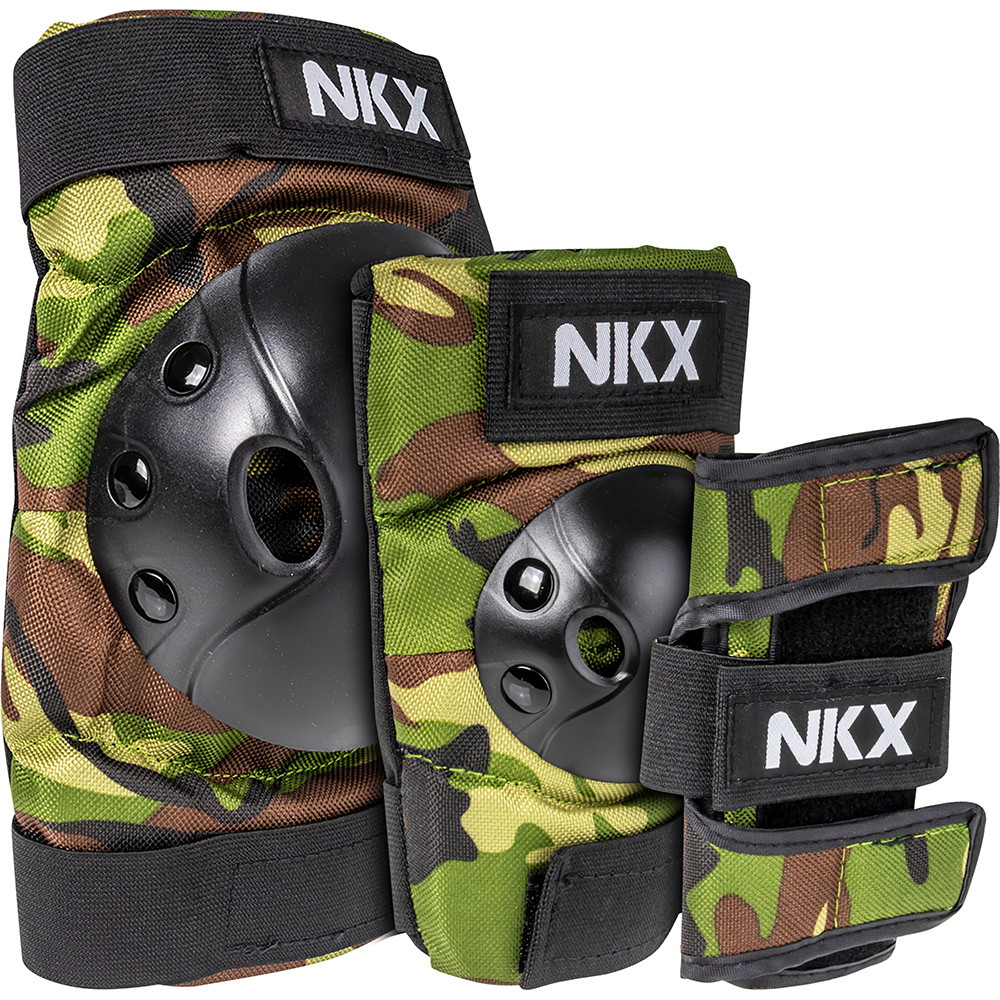 NKX 3-Pack Pro Ensemble de Protecteurs pour Enfants - Genouillères, Coudières et Protections pour les poignets