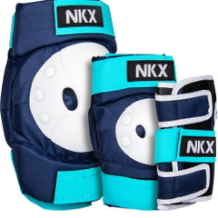 NKX 3-Pack Pro Ensemble de Protecteurs pour Enfants - Genouillères, Coudières et Protections pour les poignets