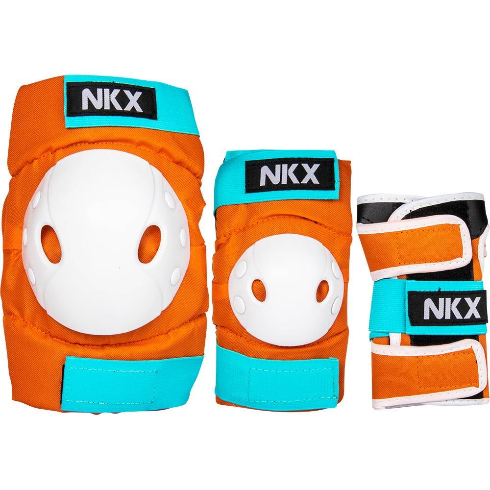 NKX 3-Pack Pro Ensemble de Protecteurs pour Enfants - Genouillères, Coudières et Protections pour les poignets
