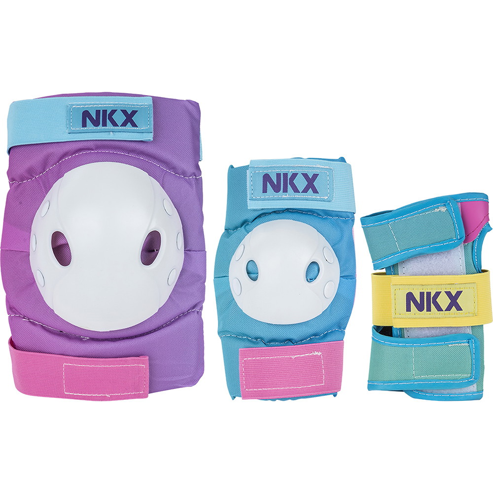 NKX 3-Pack Pro Ensemble de Protecteurs pour Enfants - Genouillères, Coudières et Protections pour les poignets
