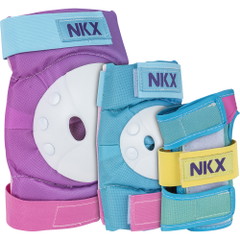 NKX 3-Pack Pro Ensemble de Protecteurs pour Enfants - Genouillères, Coudières et Protections pour les poignets