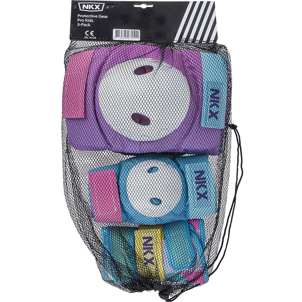NKX 3-Pack Pro Ensemble de Protecteurs pour Enfants - Genouillères, Coudières et Protections pour les poignets