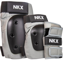 NKX 3-Pack Pro Ensemble de Protecteurs - Genouillères, Coudières et Protections pour les poignets
