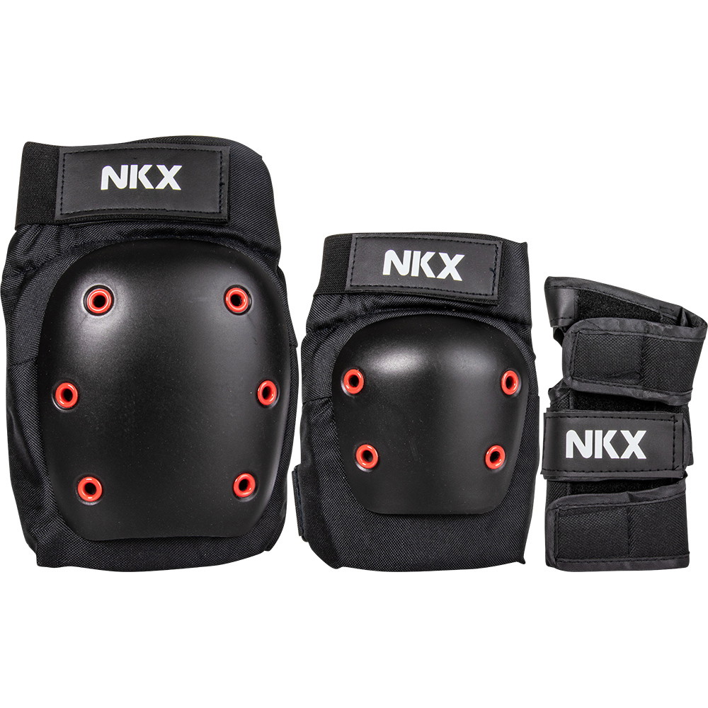 NKX 3-Pack Pro Ensemble de Protecteurs - Genouillères, Coudières et Protections pour les poignets