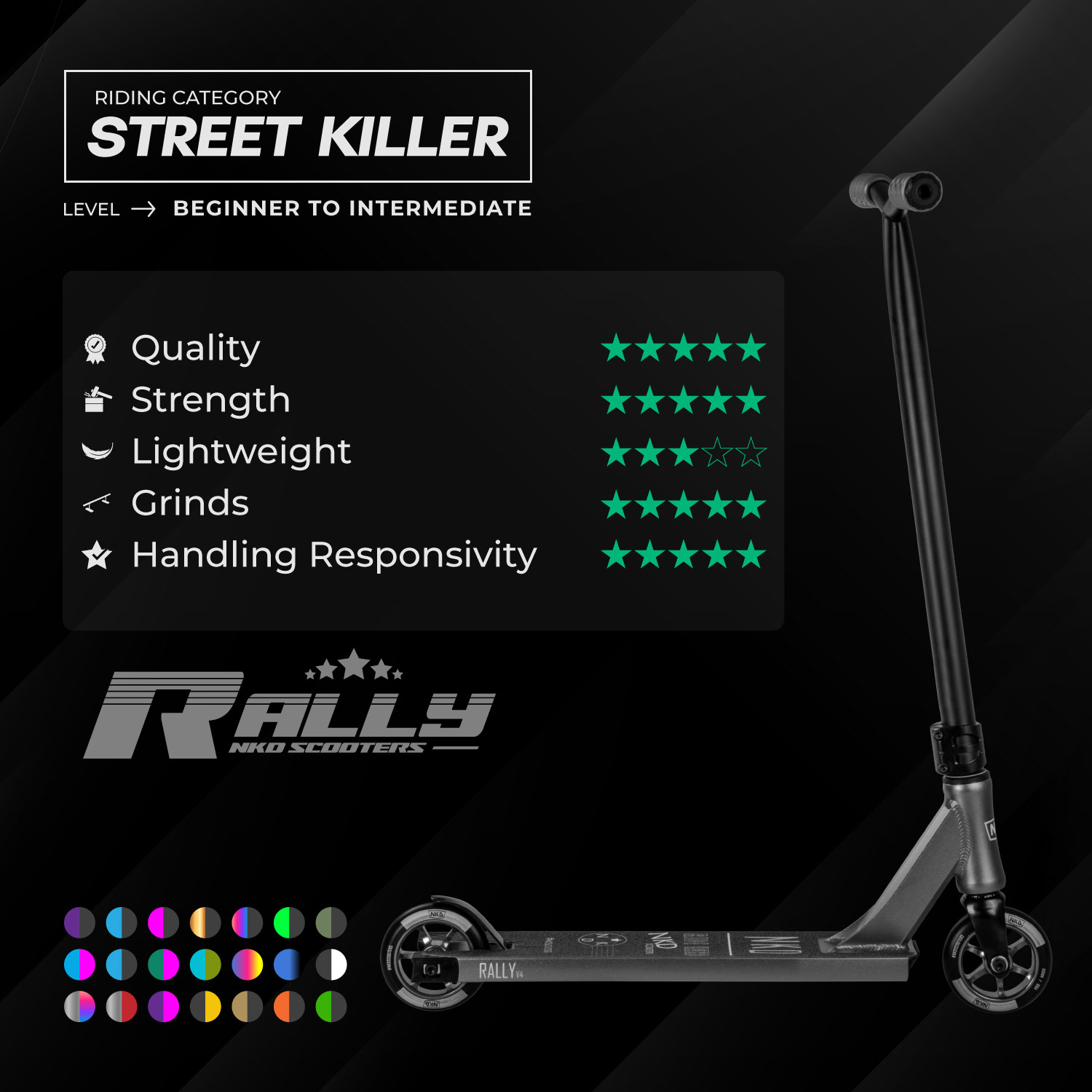 NKD Rally Freestyle Trottinette