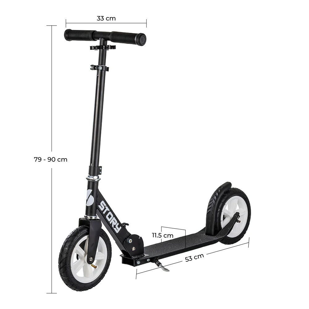 Story Civic Comfort Trottinette Pliante Grandes Roues Gonflables