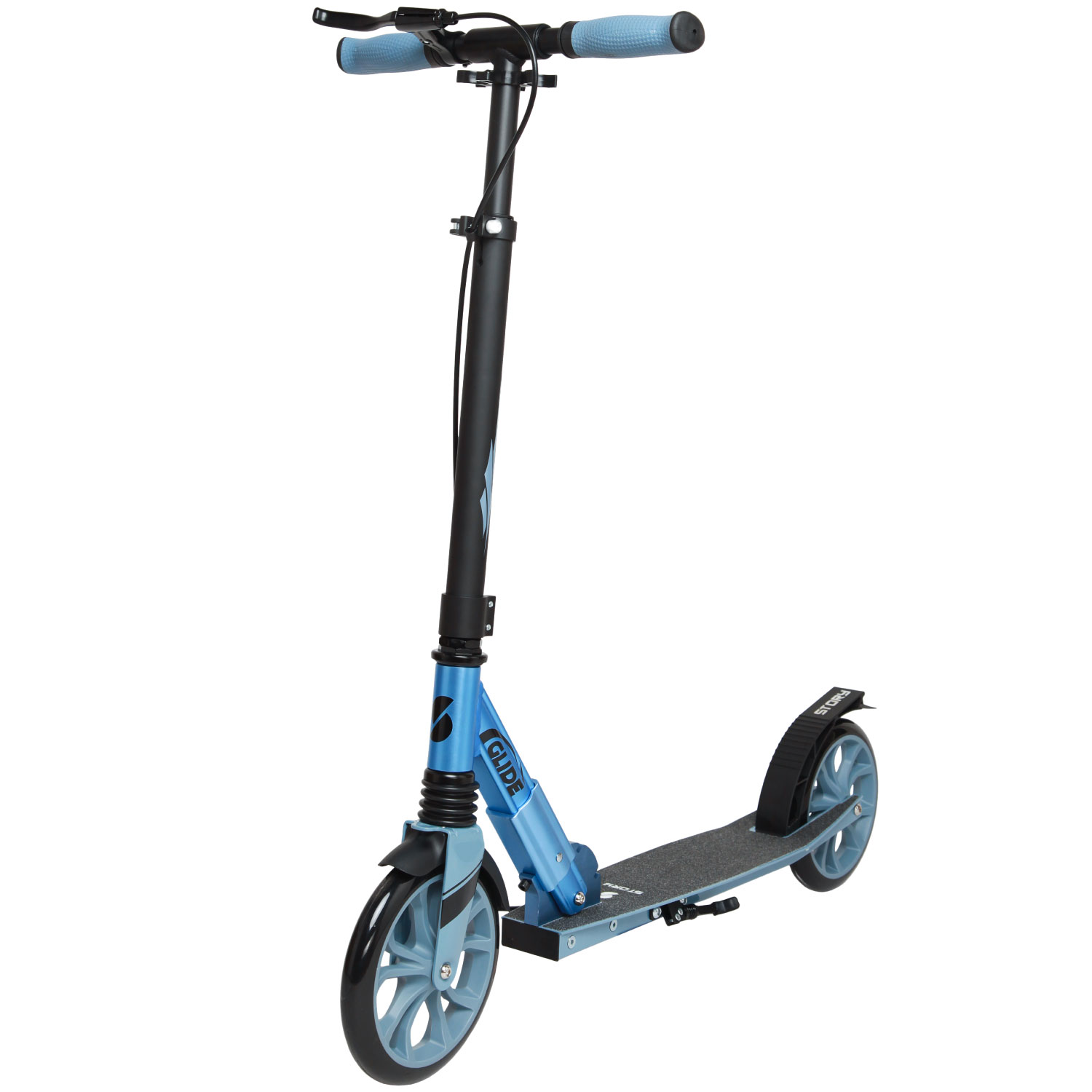 Story GlideX Elite Trottinette de Transport Pliable – suspension et frein à main