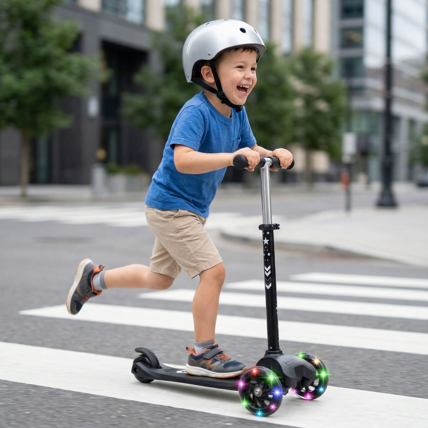 Story MoveLite Trottinette Enfant 3 Roues avec Lumières LED
