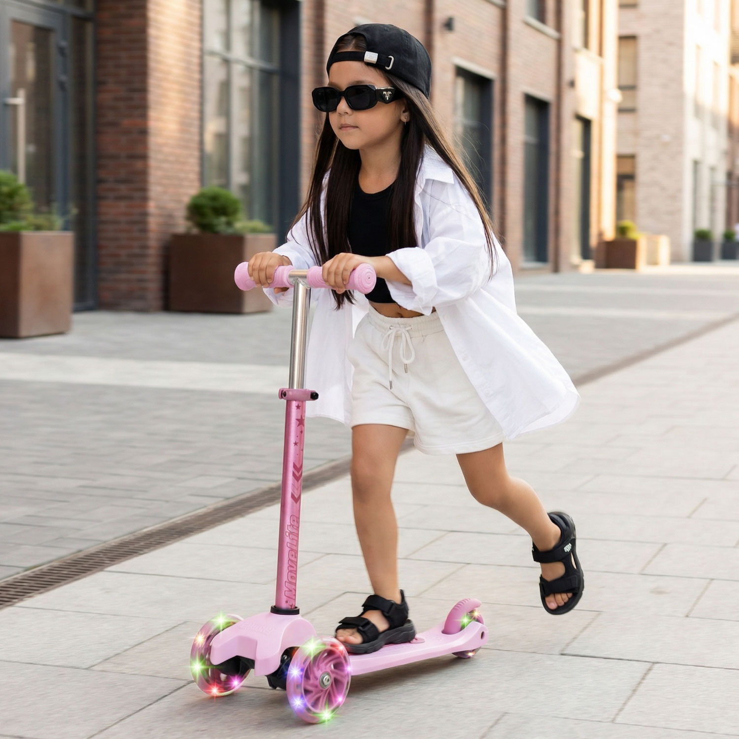 Story MoveLite Trottinette Enfant 3 Roues avec Lumières LED