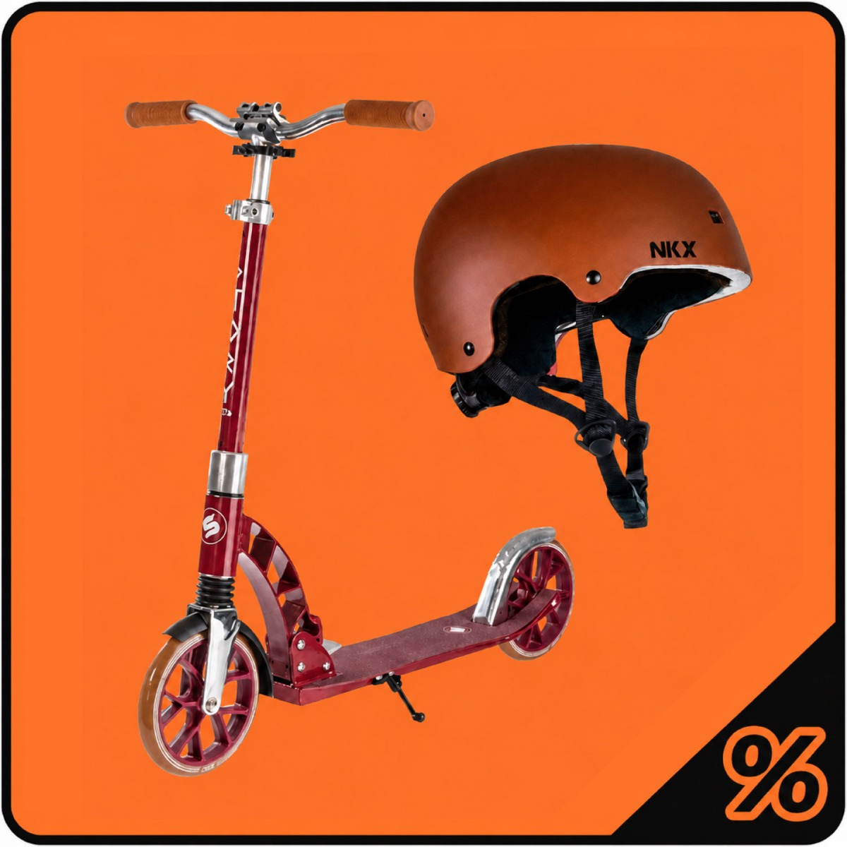 10% de Réduction Supplémentaire - Pack Trottinette & Casque - Enfants 5 - 12 Ans